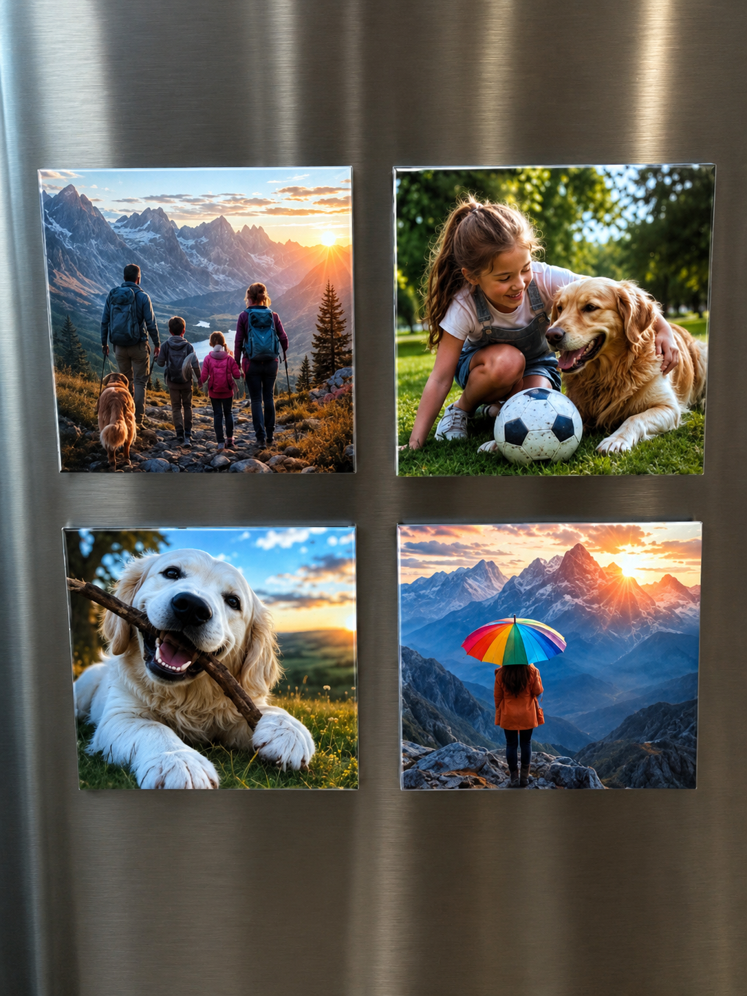 2.5"×2.5" Square Custom Photo Magnets