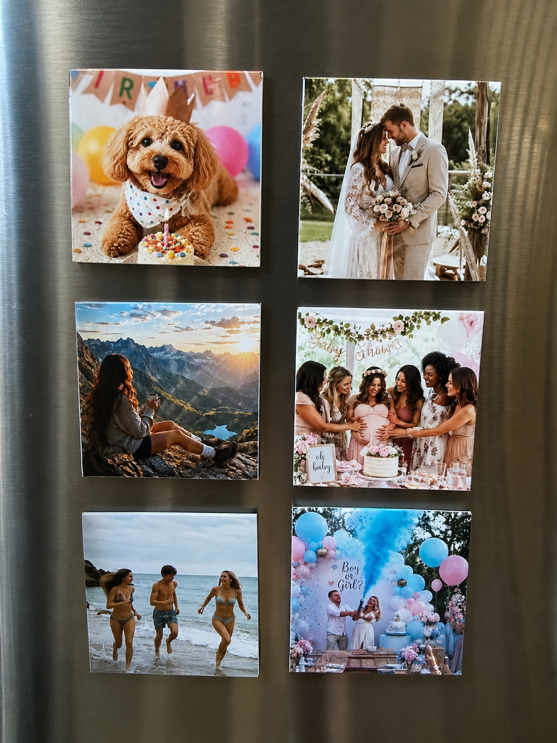 2.5"×2.5" Square Custom Photo Magnets