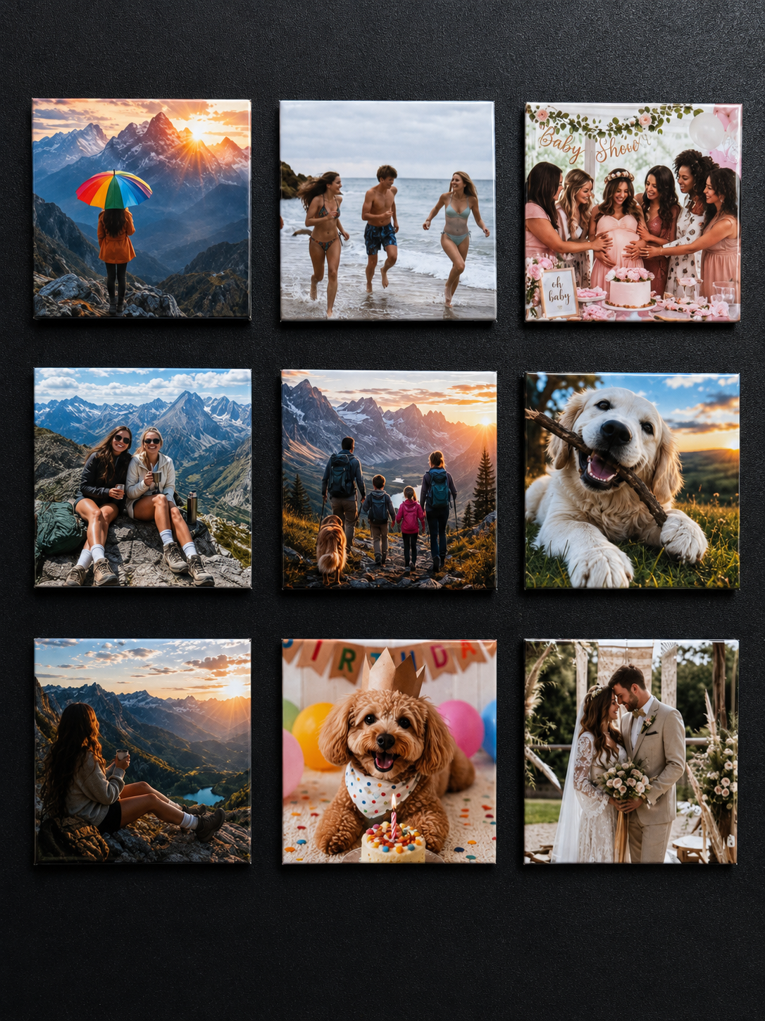 2.5"×2.5" Square Custom Photo Magnets