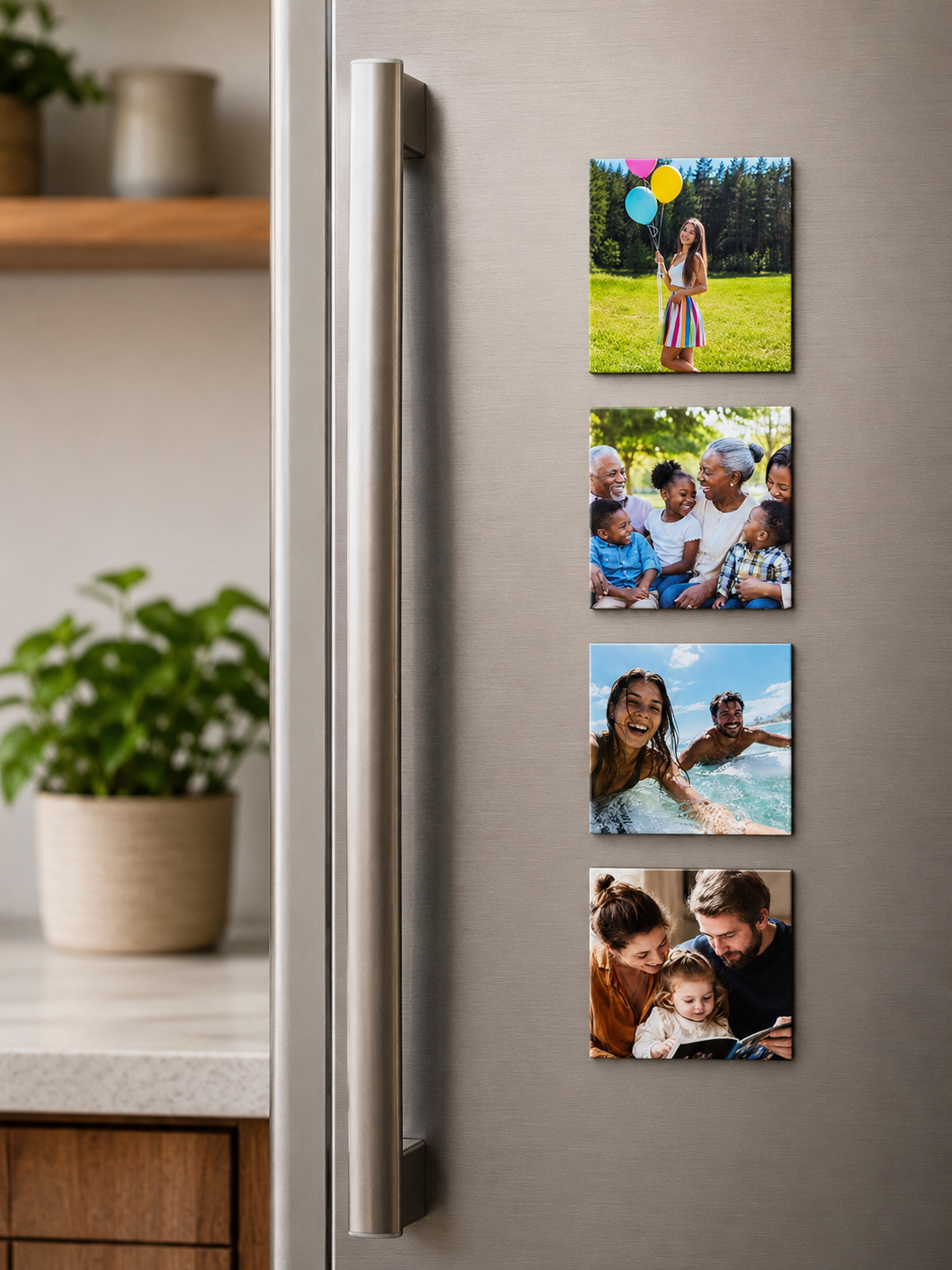 2"×2" Square Custom Photo Magnets